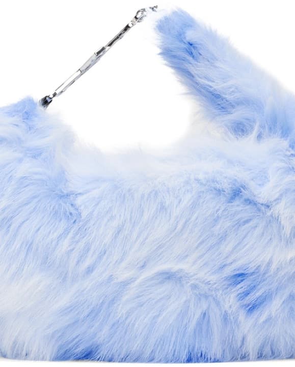Luxurious Blue Fur Bag  - Image 2