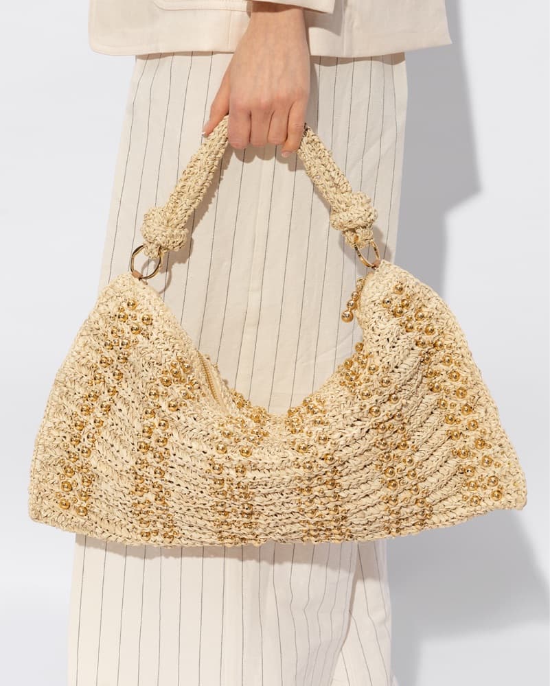 Cult Gaia Hera Raffia Shoulder Bag - Image 2