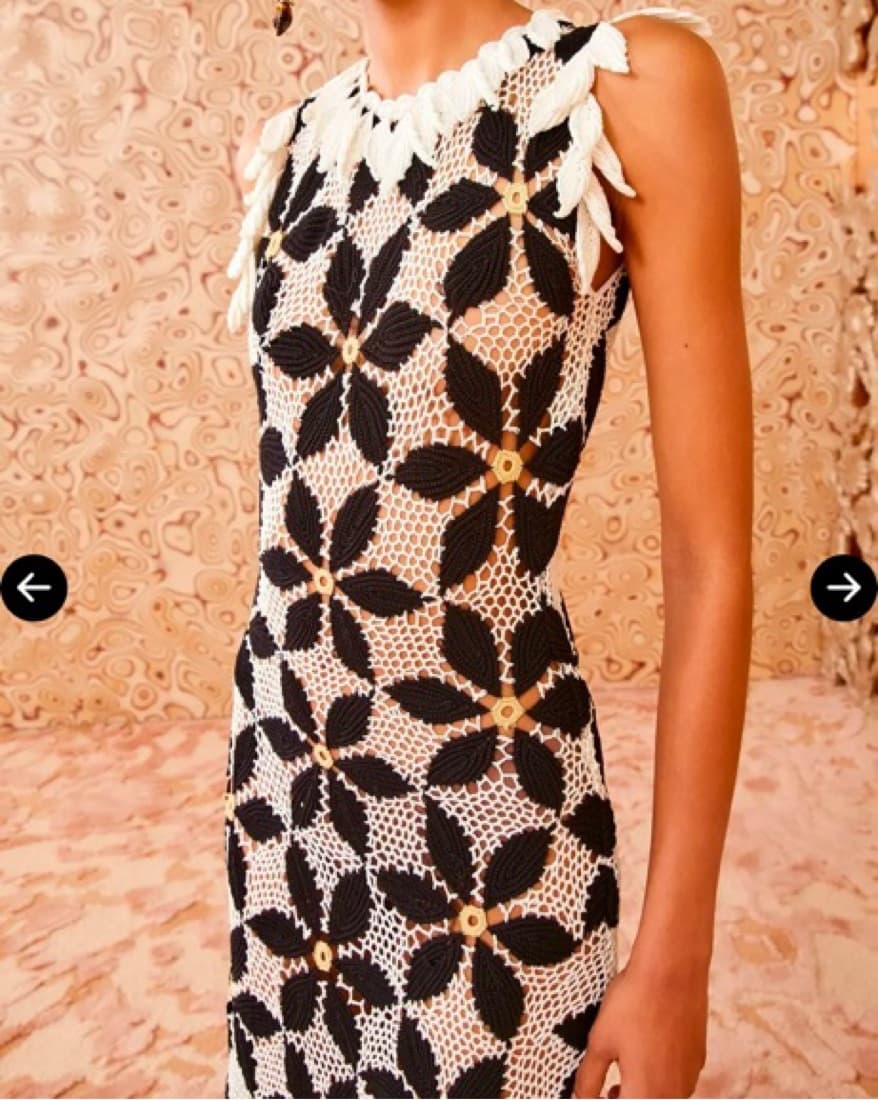$2100 Ulla Johnson Crotchet Dress - Image 2