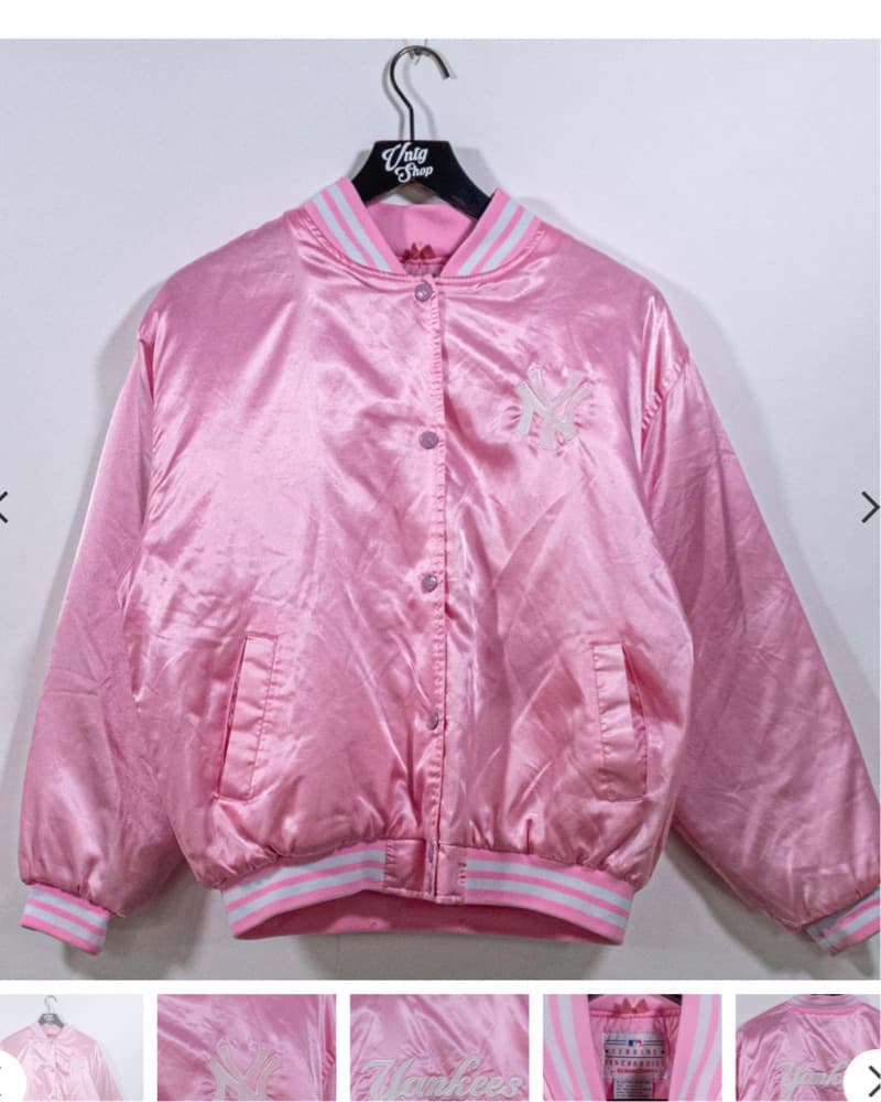 Yankees Pink Vinrage Bomber Jacket  - Image 2