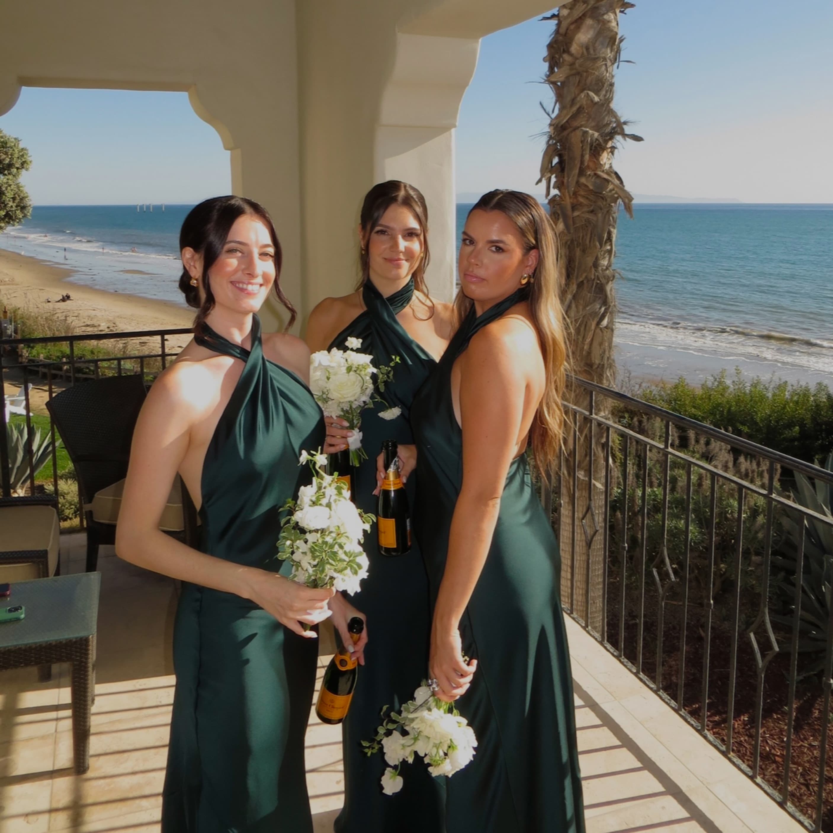 Emerald green Halter Dress - Image 4