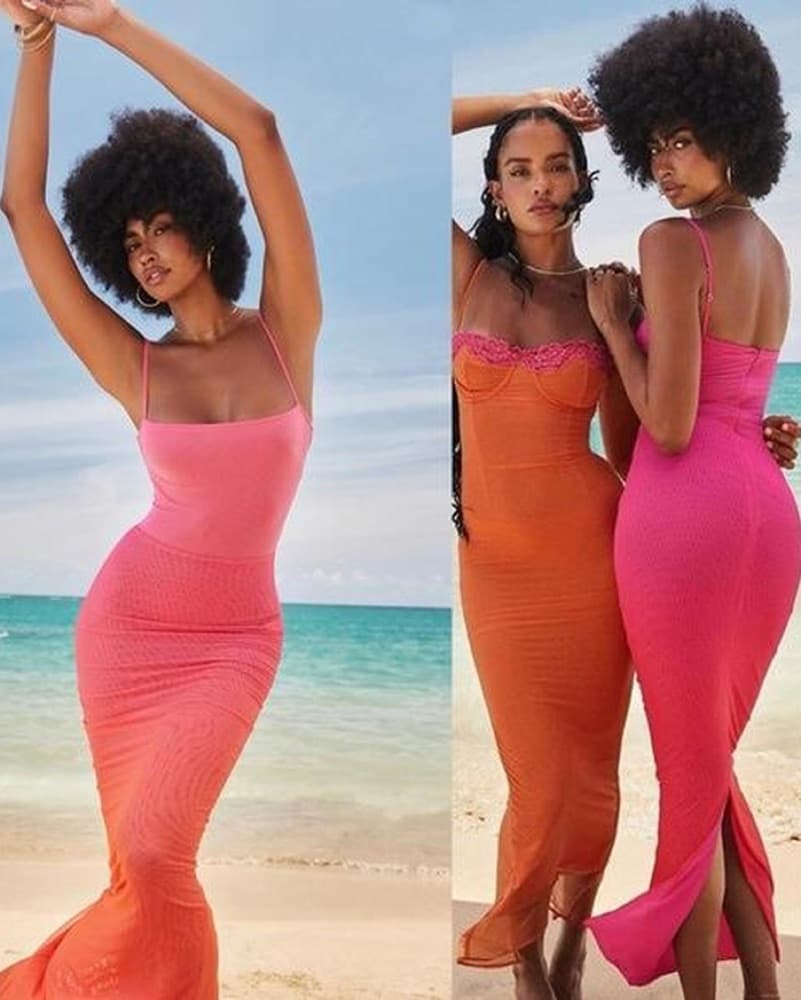 House Of CB Ombre Pink Calista Dress  - Image 5