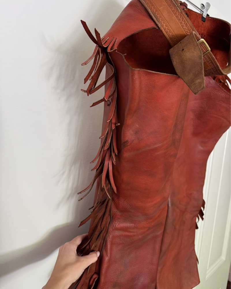 Leather Chaps - 30-36” Waist Adjustable  - Image 2