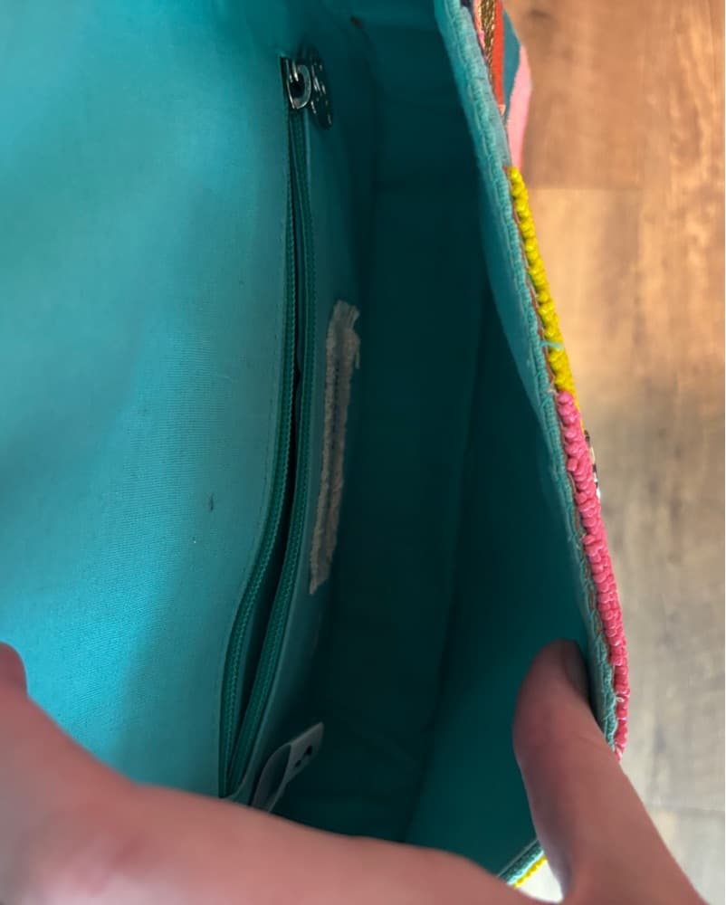 Multicolored Beaded Shoulder Bag - Image 3