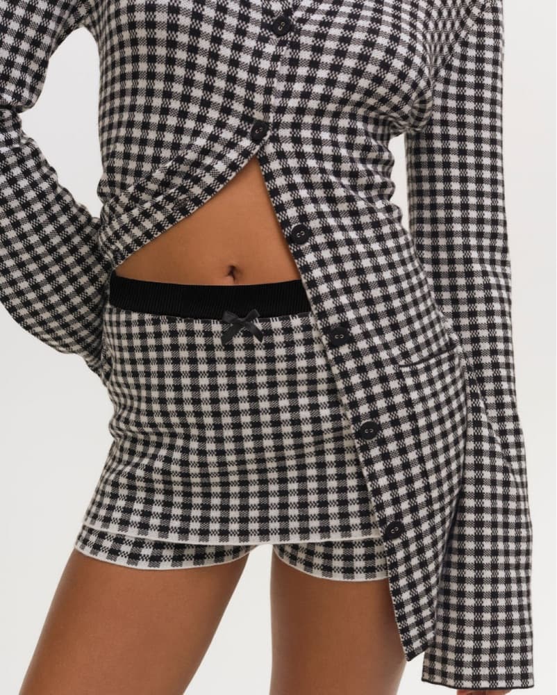 For Love And Lemons Gingham Knit Set - Image 2