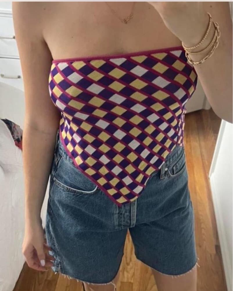 Gimaguas Checkered Tube Top  - Image 5