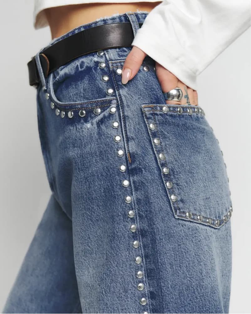 Reformation studded jeans - Image 2