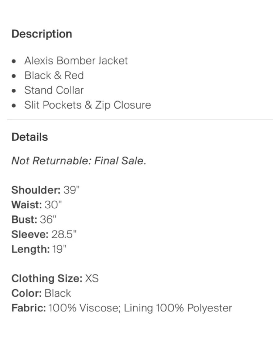 Alexis Bentley Bomber Jacket - Image 5