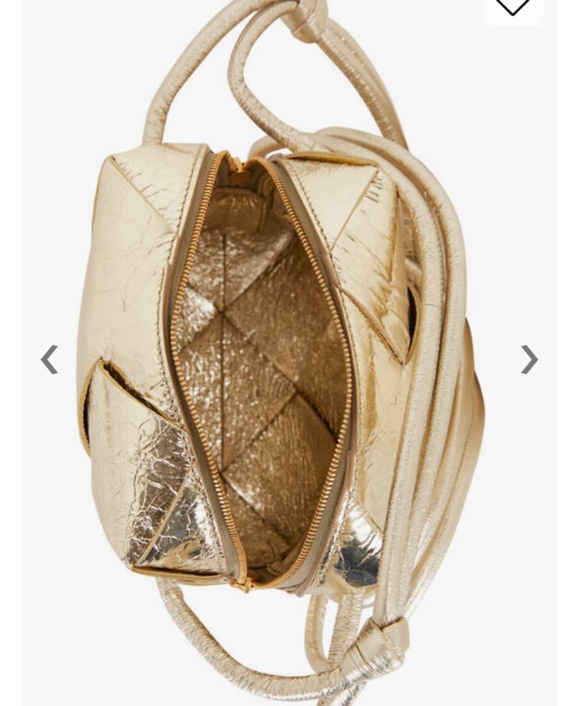 Bottega Veneta Gold Camera Cassette Bag - Image 2
