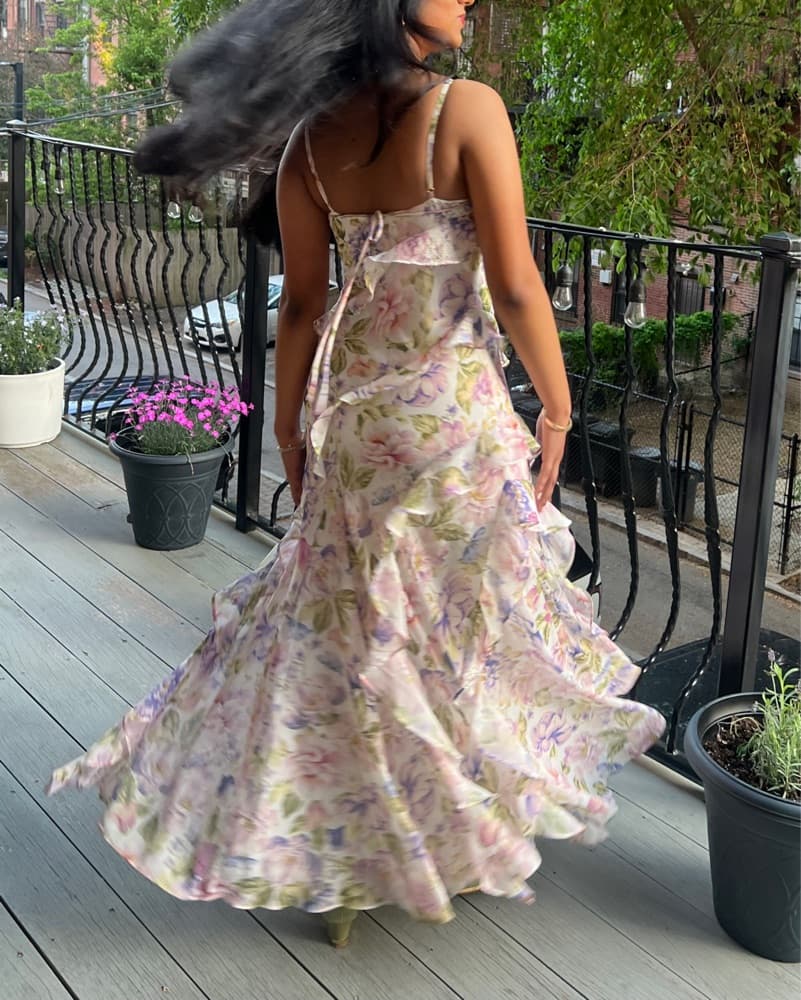 Floral Chiffon Maxi Dress - Image 2
