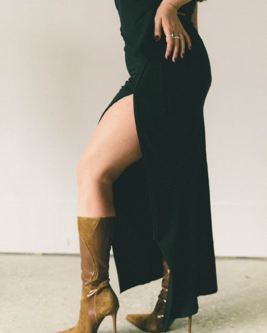 Black Buzzi Midi Skirt - Image 3