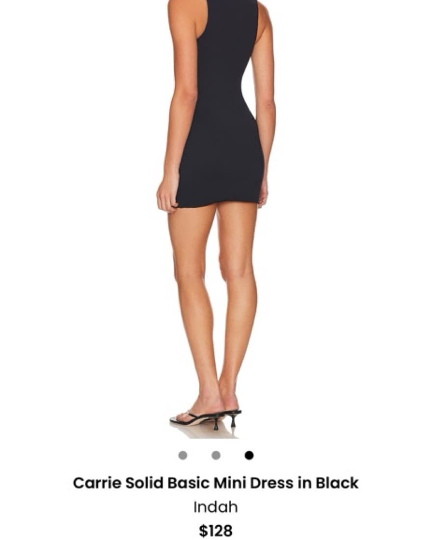 Black Mini Dress  - Image 3