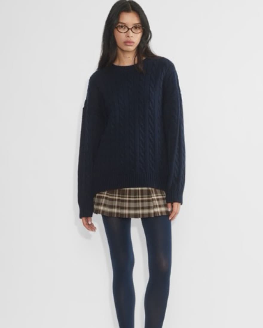 Navy Cable Knit  - Image 2
