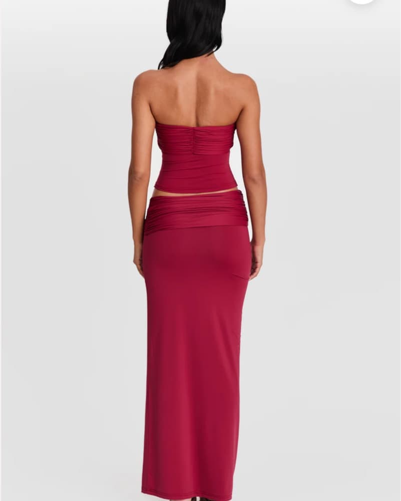 Sasha Therese Naya Top Mila Skirt Red - Image 3