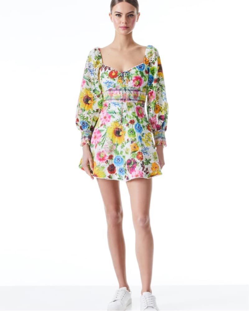 Alice & OliviaCrawford Floral Mini Dress - Image 1