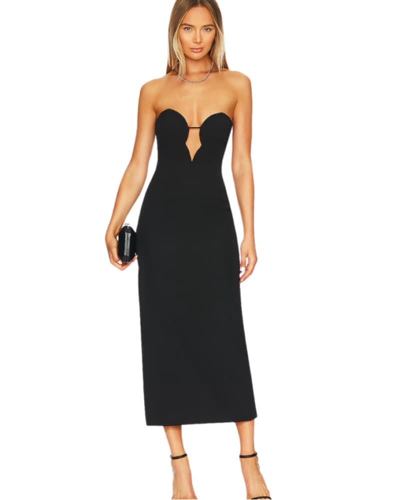 Bardot Midi Dress - Image 1