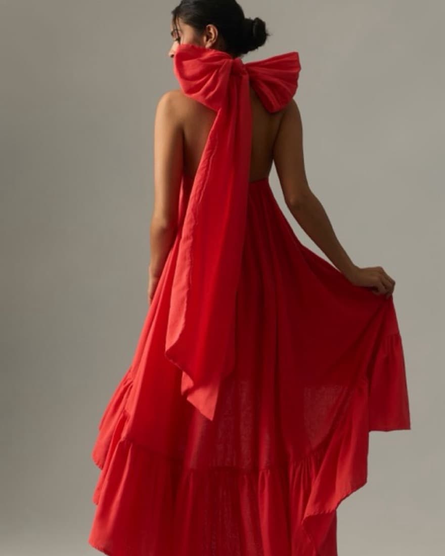 Erika Pena Josephine High Low Bow dresse - Image 4