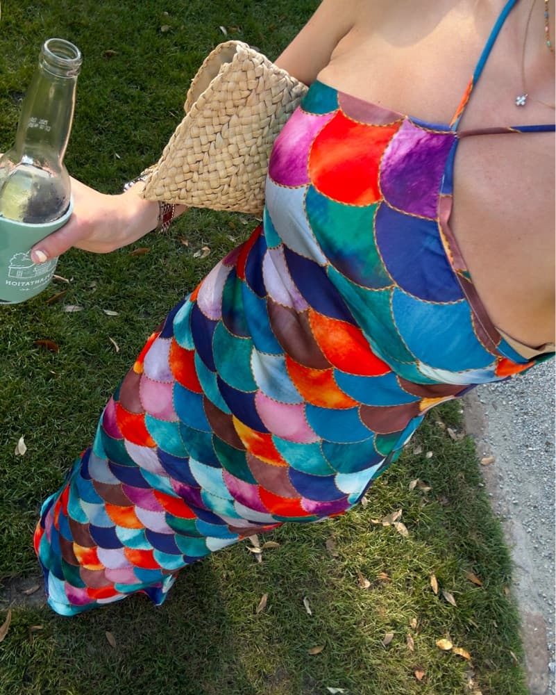 Rainbow Fish Maxi Dress - Image 1