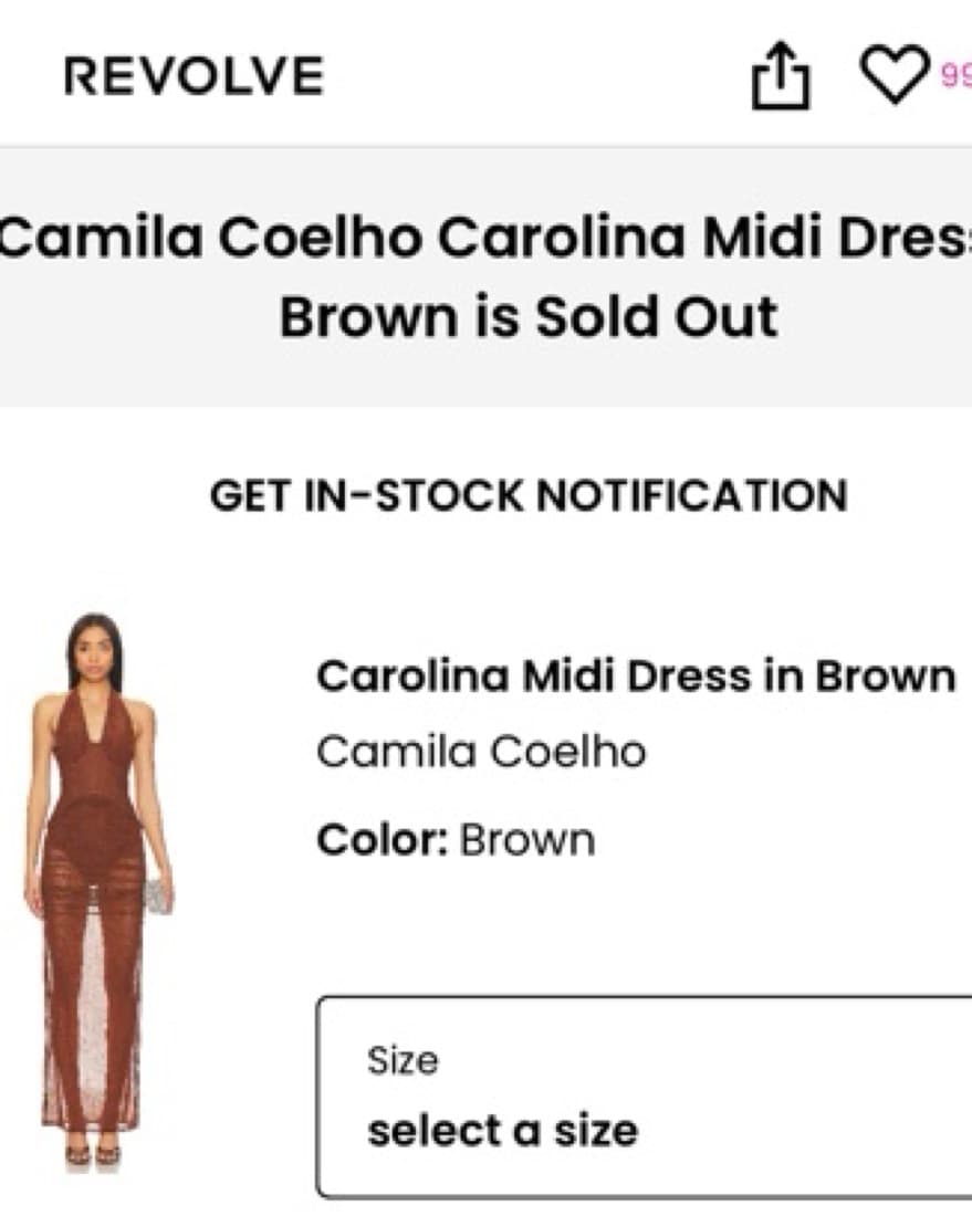 Chic Brown Midi Dress - Image 2