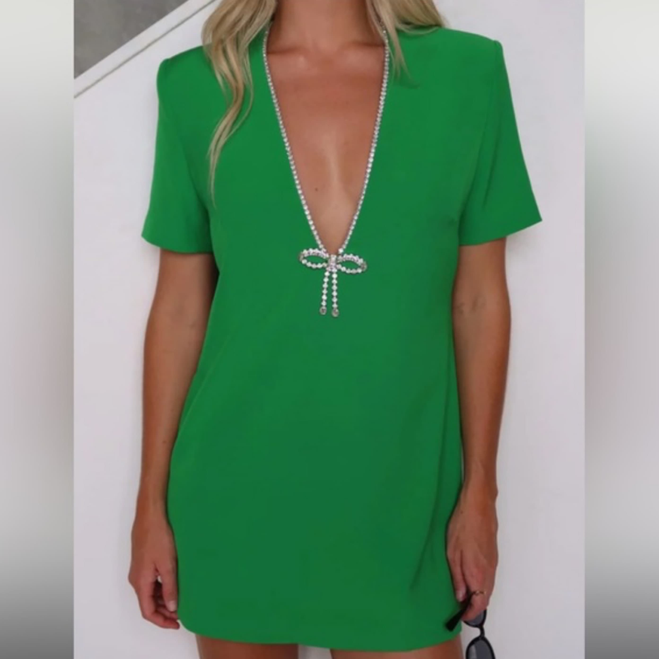 Green Mini Dress - Image 1