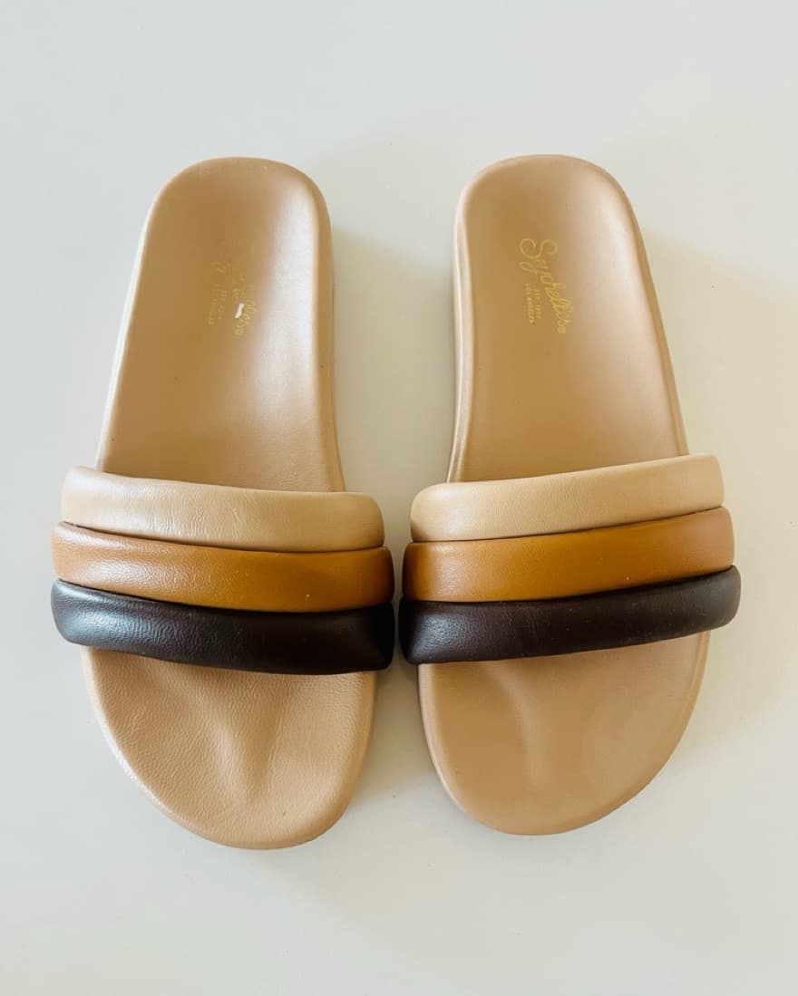 Brown Slide Sandals - Image 1