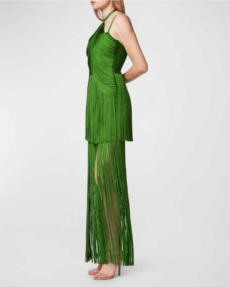 Herve Leger Fringe Dress - Image 2
