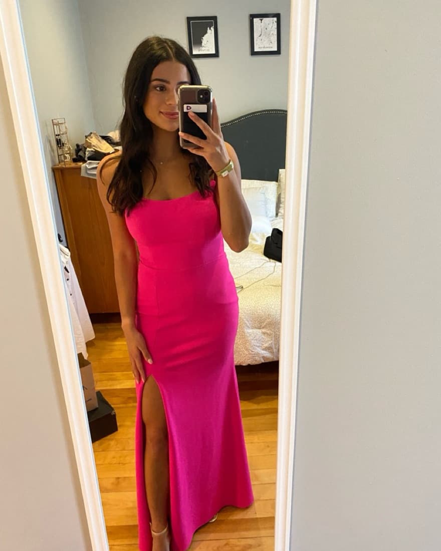 Pink Gown - AQUA by Bloomingdales  - Image 3