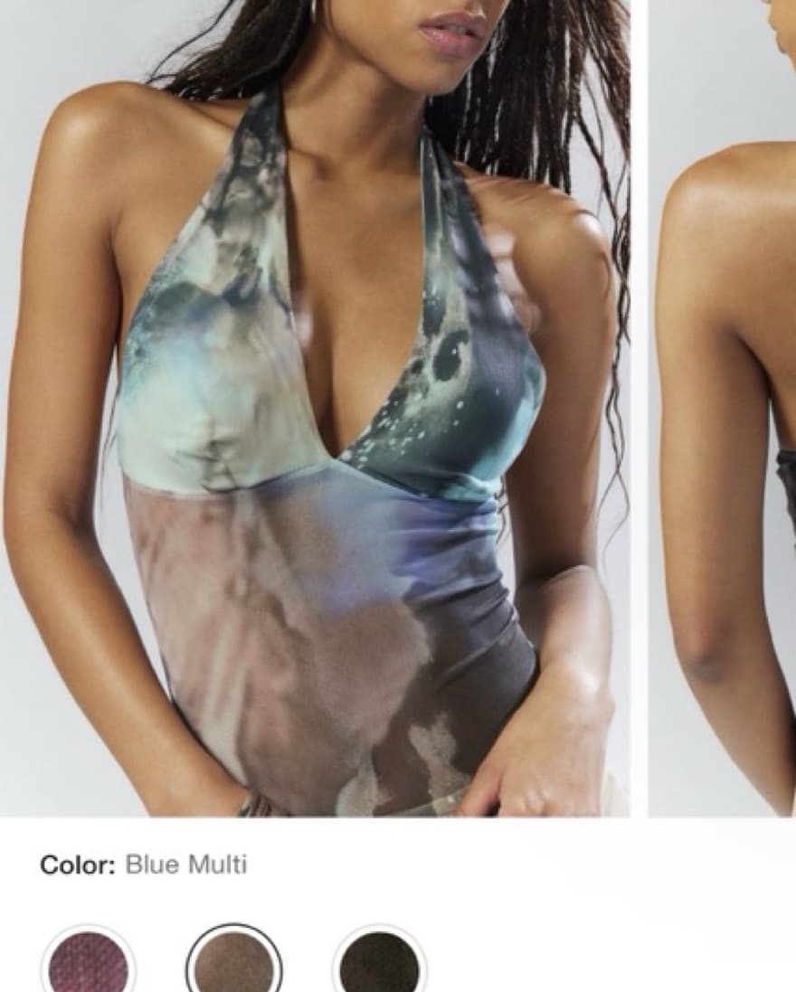 Silence + noise Camila Mesh Halter - Image 1
