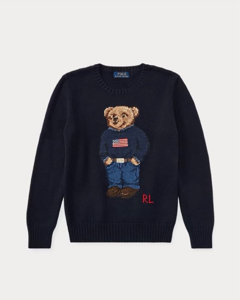 Classic Polo Teddy Bear Sweater - Image 1