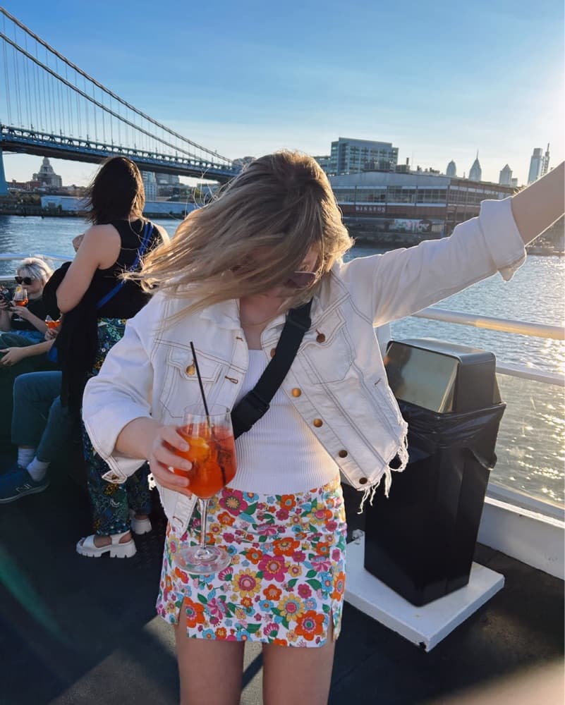 Floral Mini Skirt - Image 3