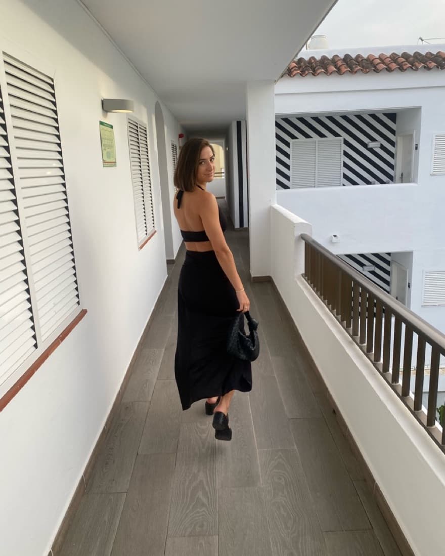 Black Cut Our Dress - Image 1