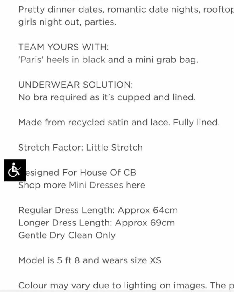 Sweetheart Black HOCB dress - Image 3