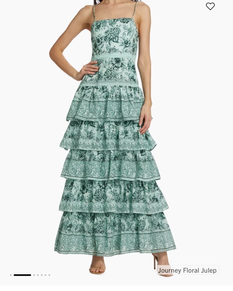 Alice + Olivia Valencia Floral Maxi Dres - Image 2