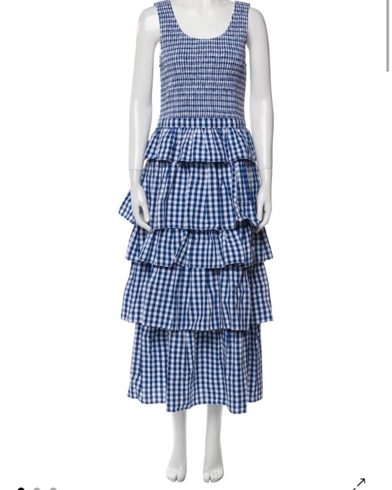 RHODE Ruffle Gingham Dress - Image 2