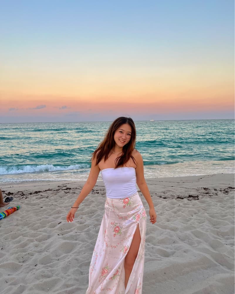 Love Shack Fancy Floral Silk Skirt  - Image 2