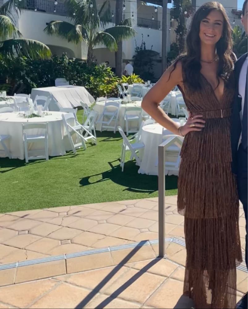 Sabina Musáyev Skylar Metallic Gown - Image 2