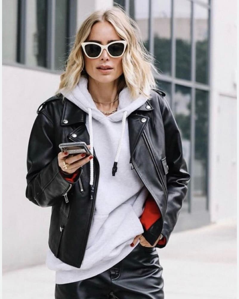 Anine Bing Leather Moto Jacket - Image 1