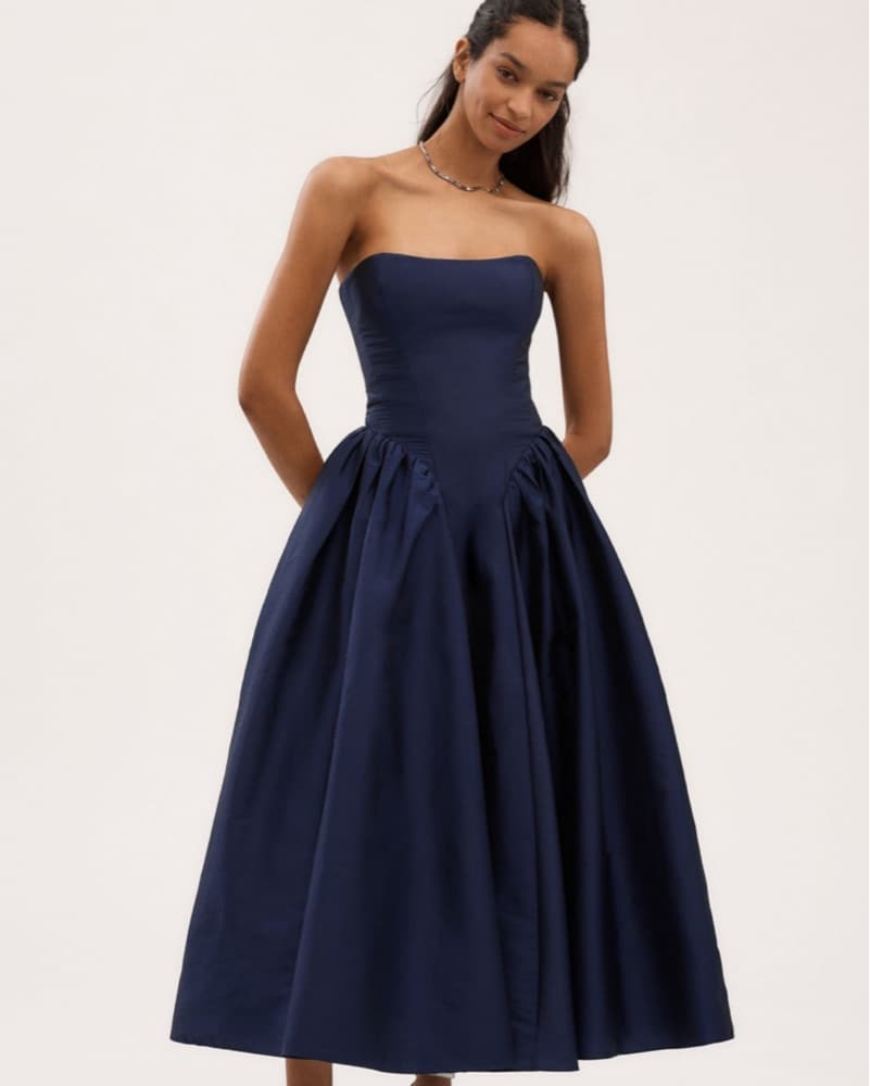 Navy Blue Wedding Dress - Image 1