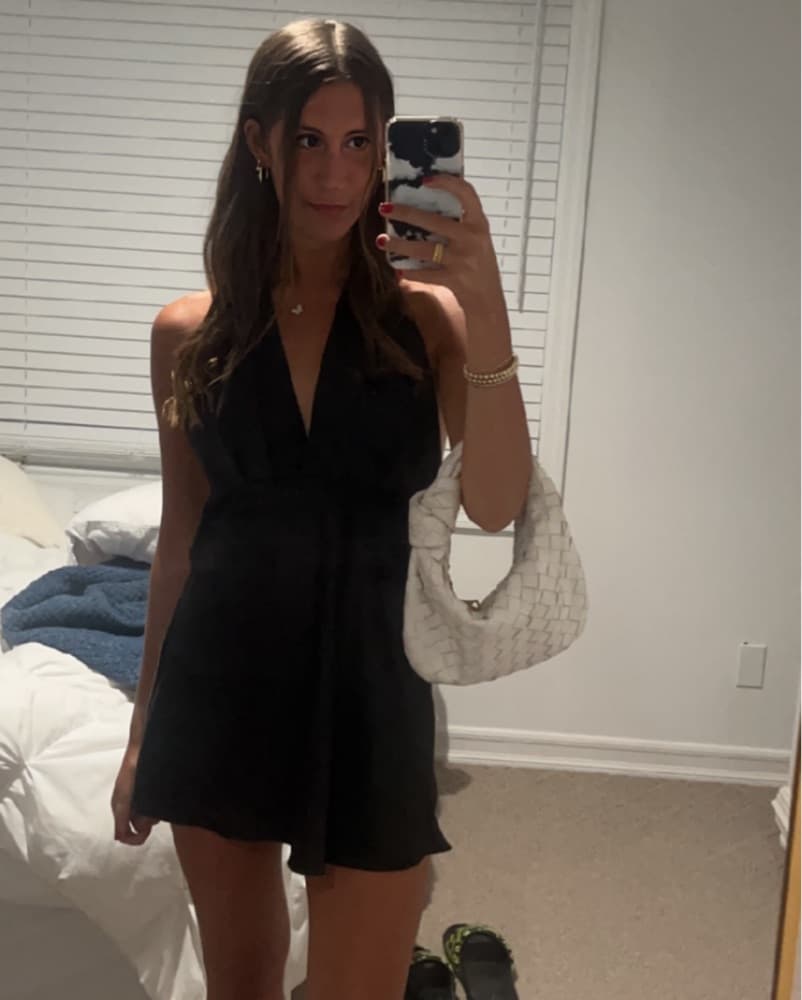 Zara Black Mini Dress - Image 1