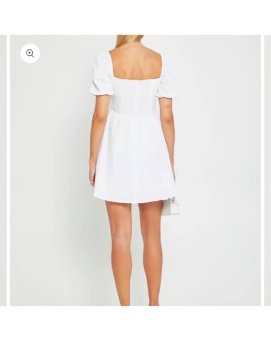 Puff Sleeve Mini Dress - Image 2