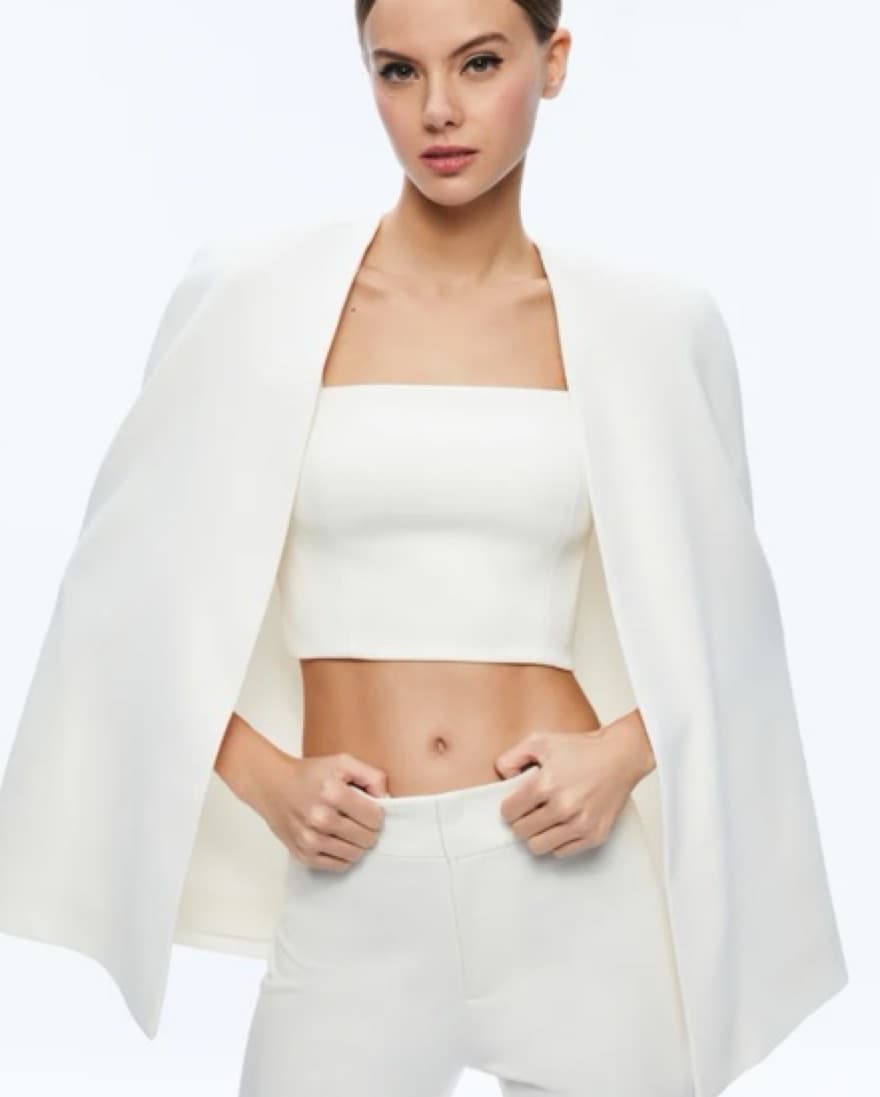 Alice + Olivia Square Neck Cape Top - Image 1