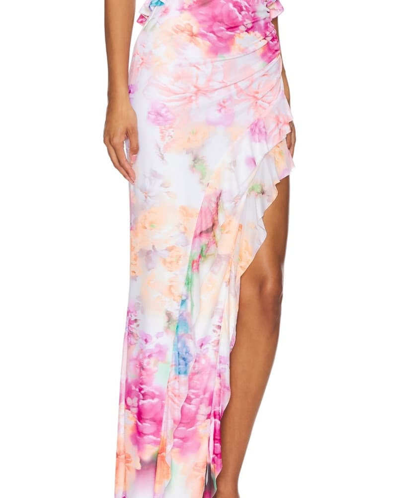 AFRM Sal Skirt in Falling Petals - Image 2