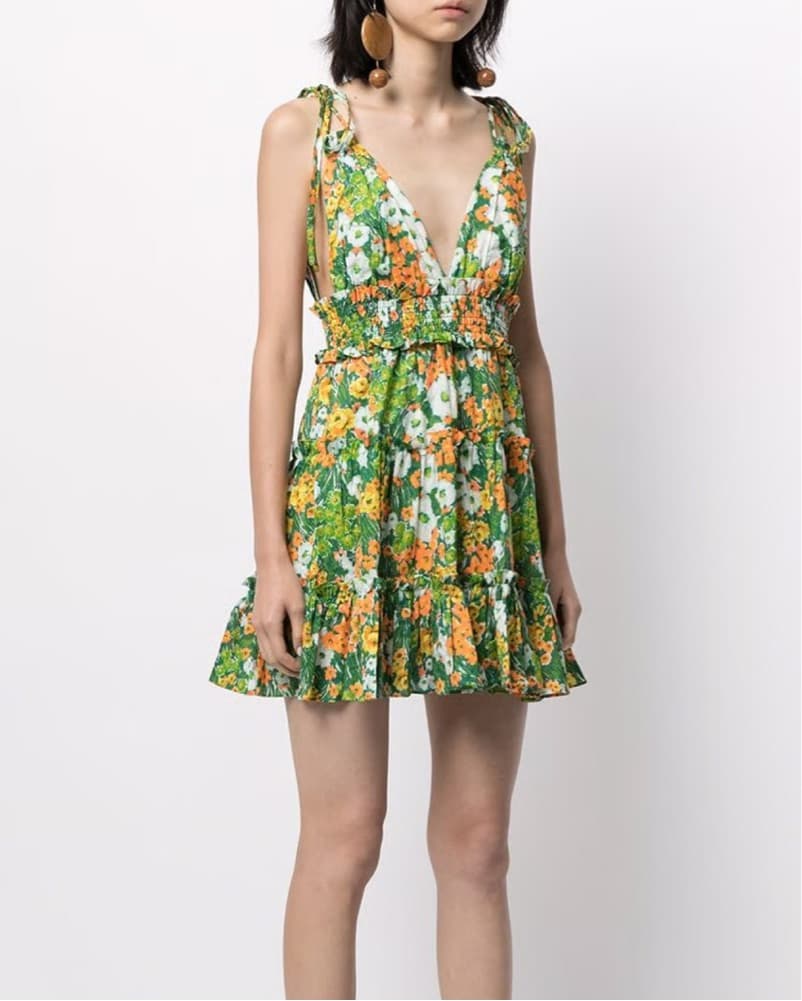 Alice McCall Mini Floral Sun Dress - Image 1