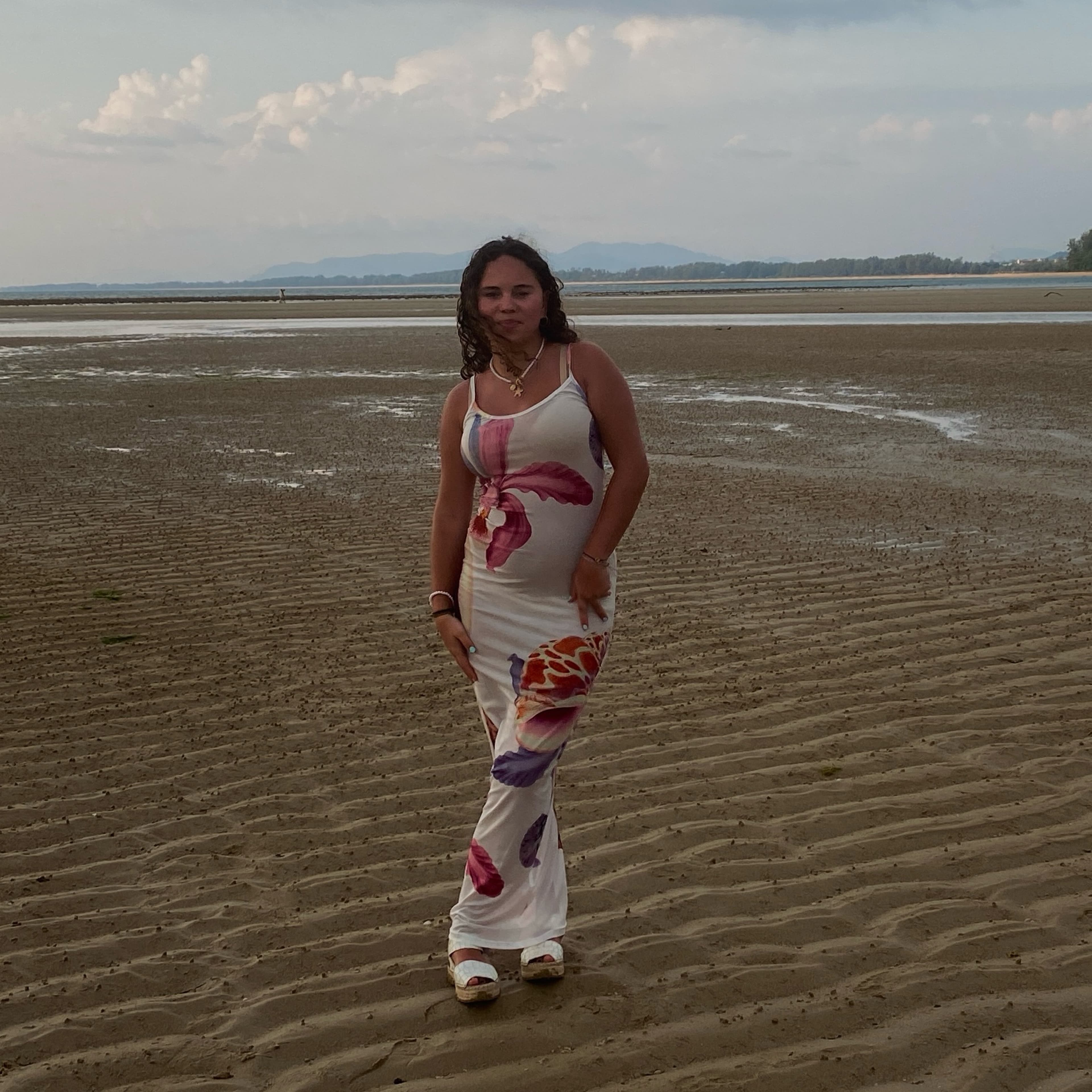 Tropical Mesh Peppermayo Maxi Dress - Image 3