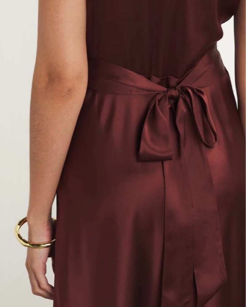 Elegant Lace-Trimmed Maxi Dress - Image 4