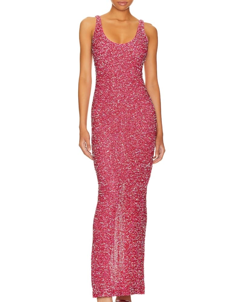 Nbd Janhvi Maxi Dress - Hot Pink - Image 1