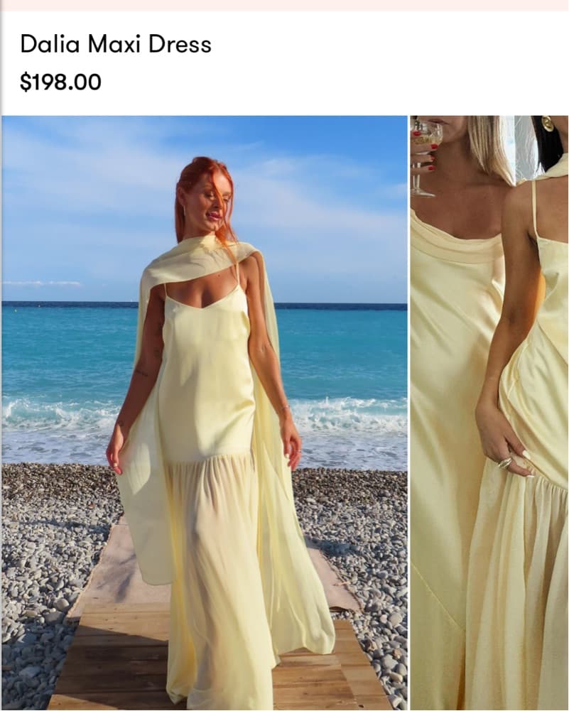 Elegant Buttercream Maxi Dress - Image 1
