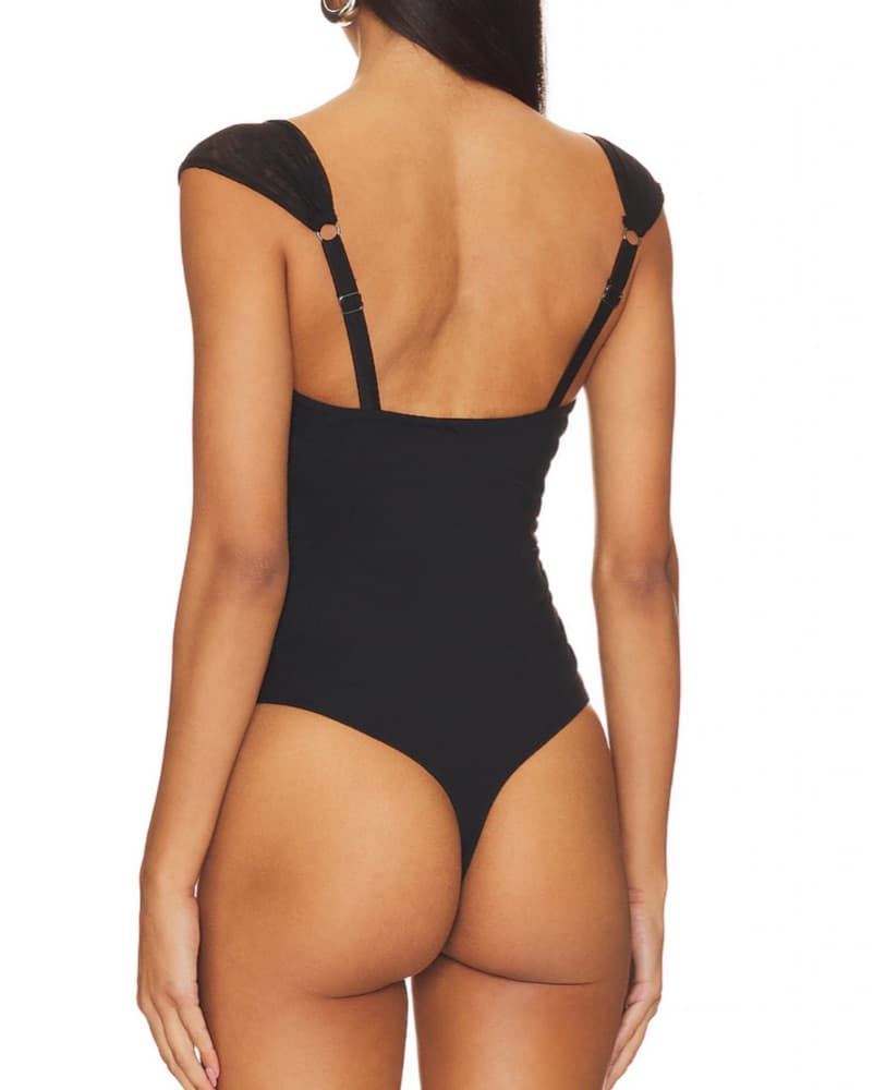 Free People x Revolve Black Bodysuit  - Image 4