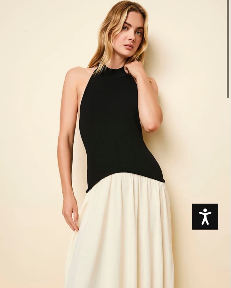Solid & Striped Halter Soglio Dress - Image 1