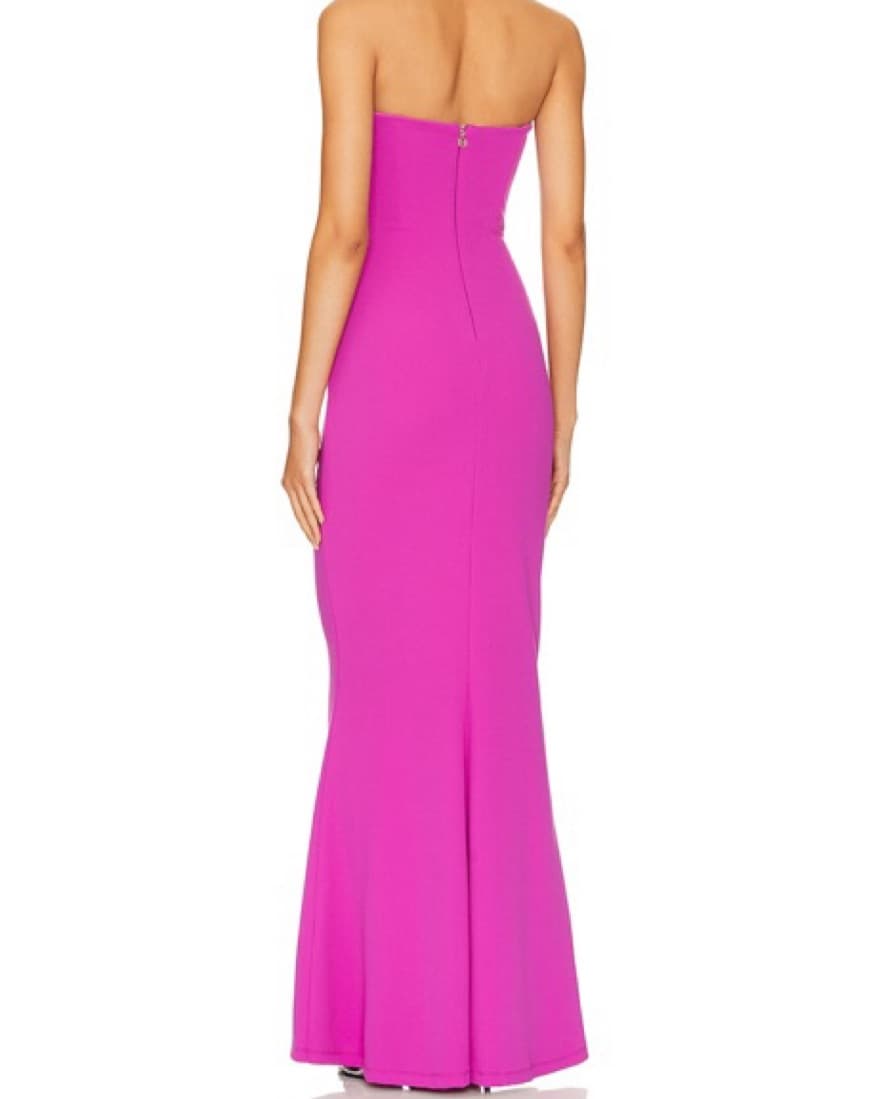 Nookie Pink Strapless Maxi Gown  - Image 2